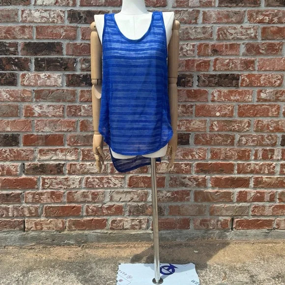 Mossimo sheer blue striped tank top / S / Excellent condition - Picture 9 of 12